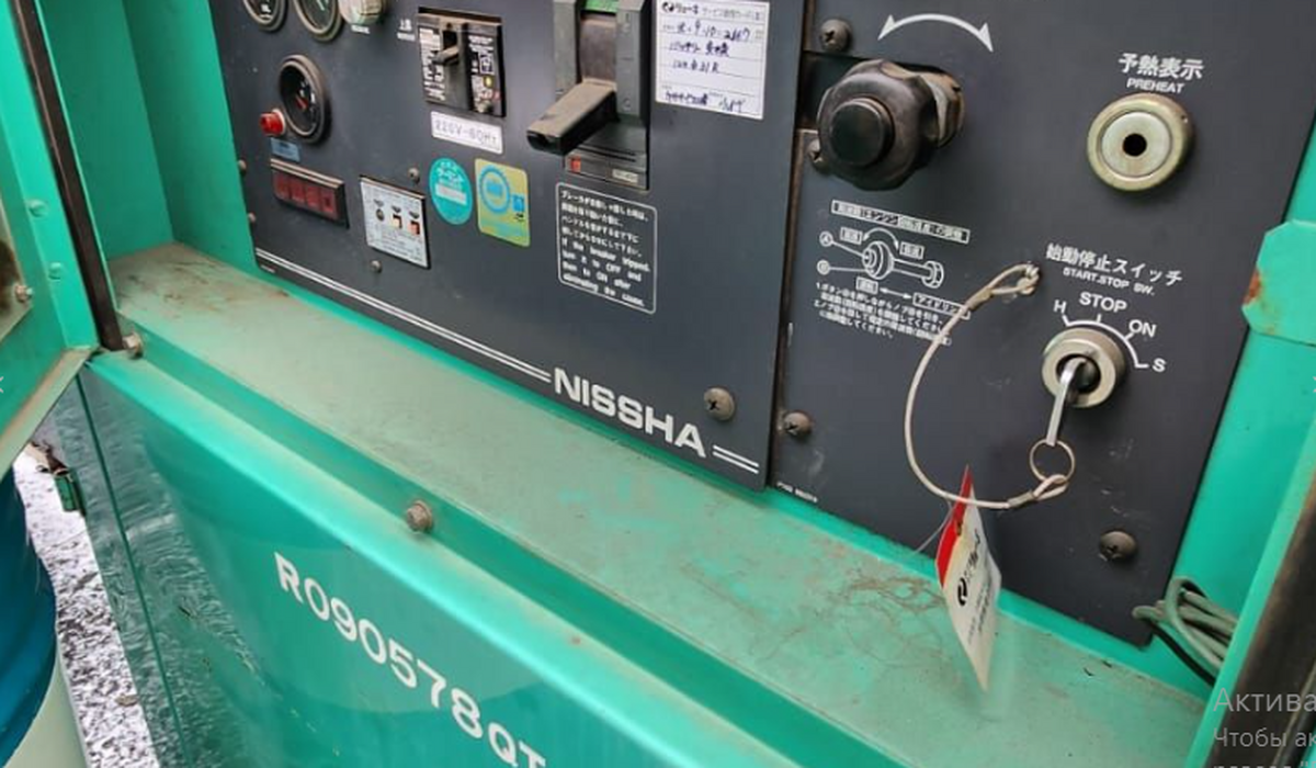 Японский Дизельный генератор Nippon Sharyo NES100EI, 61 кВт, б/у
